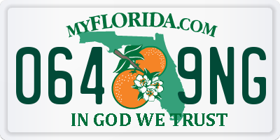 FL license plate 0649NG