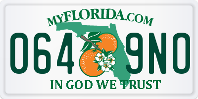 FL license plate 0649NO