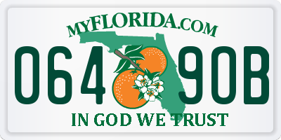 FL license plate 0649OB