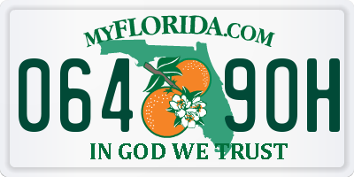 FL license plate 0649OH