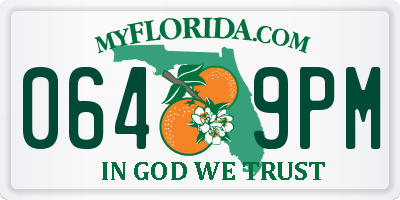 FL license plate 0649PM