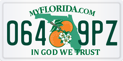 FL license plate 0649PZ