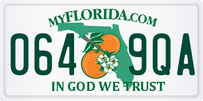 FL license plate 0649QA