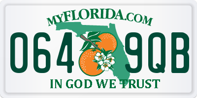 FL license plate 0649QB
