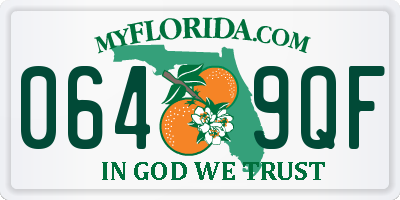 FL license plate 0649QF