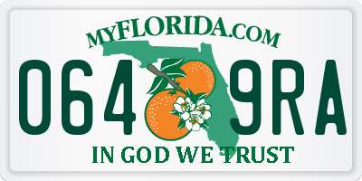 FL license plate 0649RA