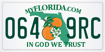 FL license plate 0649RC