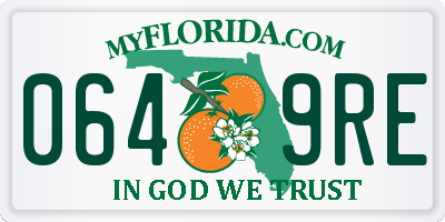 FL license plate 0649RE