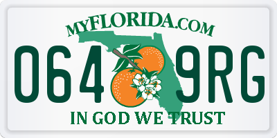 FL license plate 0649RG