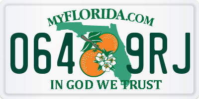 FL license plate 0649RJ