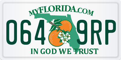 FL license plate 0649RP