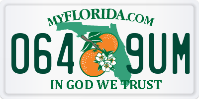 FL license plate 0649UM