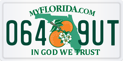 FL license plate 0649UT