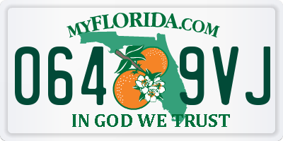 FL license plate 0649VJ