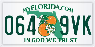 FL license plate 0649VK