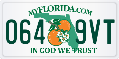FL license plate 0649VT