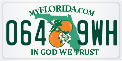 FL license plate 0649WH