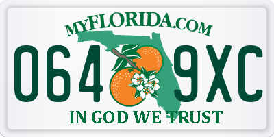 FL license plate 0649XC