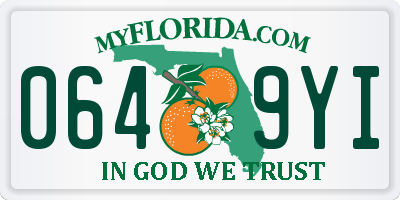 FL license plate 0649YI