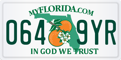 FL license plate 0649YR