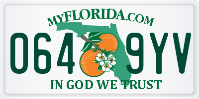 FL license plate 0649YV
