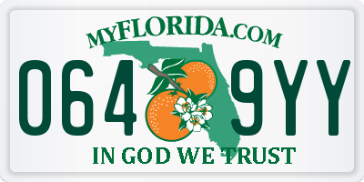 FL license plate 0649YY