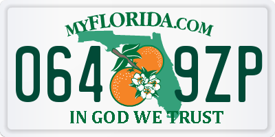 FL license plate 0649ZP