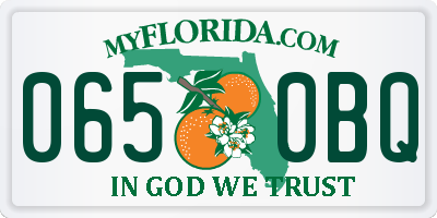 FL license plate 0650BQ