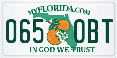 FL license plate 0650BT