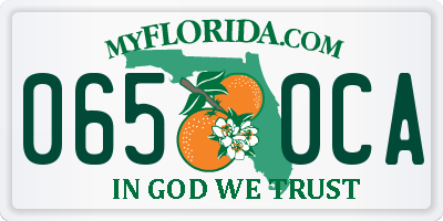 FL license plate 0650CA