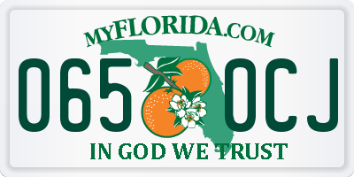 FL license plate 0650CJ