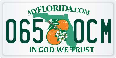 FL license plate 0650CM