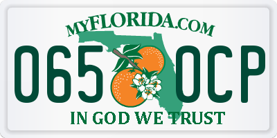 FL license plate 0650CP