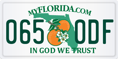 FL license plate 0650DF