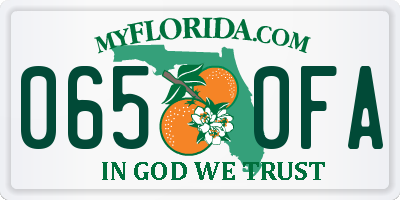 FL license plate 0650FA