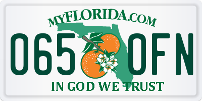 FL license plate 0650FN
