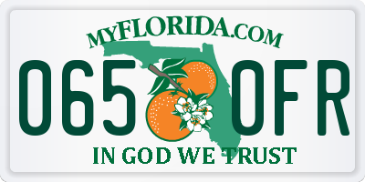 FL license plate 0650FR