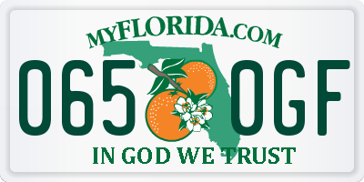 FL license plate 0650GF
