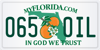 FL license plate 0650IL