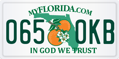 FL license plate 0650KB