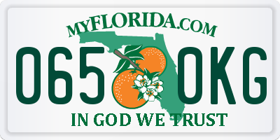 FL license plate 0650KG