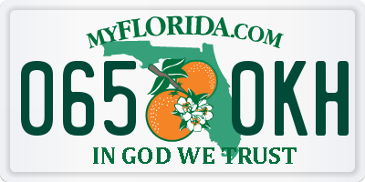 FL license plate 0650KH