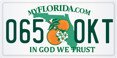 FL license plate 0650KT