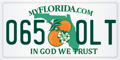 FL license plate 0650LT
