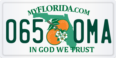 FL license plate 0650MA