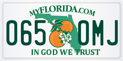 FL license plate 0650MJ