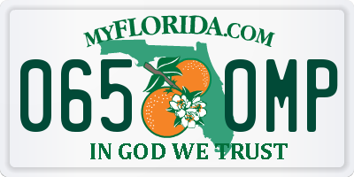 FL license plate 0650MP