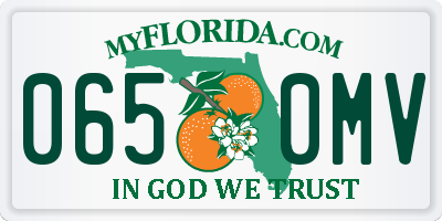 FL license plate 0650MV