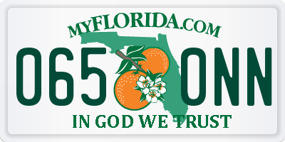 FL license plate 0650NN