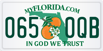 FL license plate 0650QB